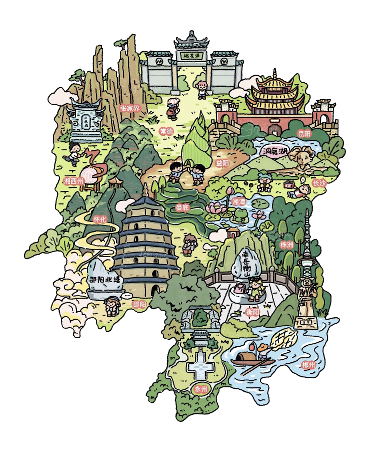 Hunan Map